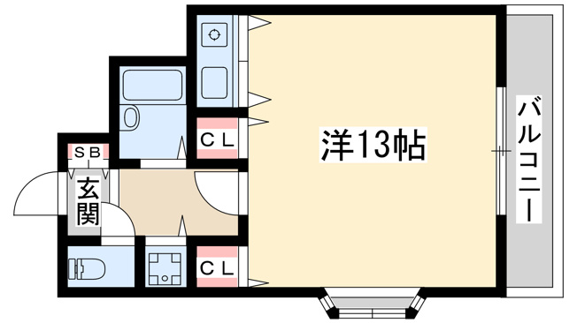 【間取り】 | シャトレ豊津2