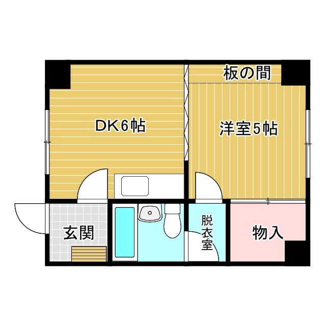 コーポ一條の間取り