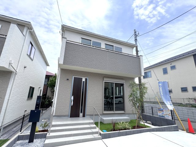 市川市中国分５丁目新築戸建の外観|完成済み内覧可能です！！