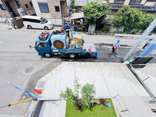 市川市中国分５丁目新築戸建の展望|バルコニーより道路側眺望・南西道路で日当たり良好♪