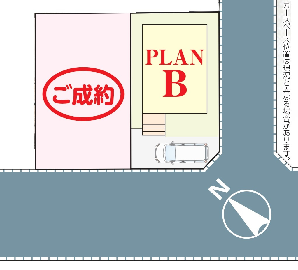 市川市中国分５丁目新築戸建の区画図|区画配置図