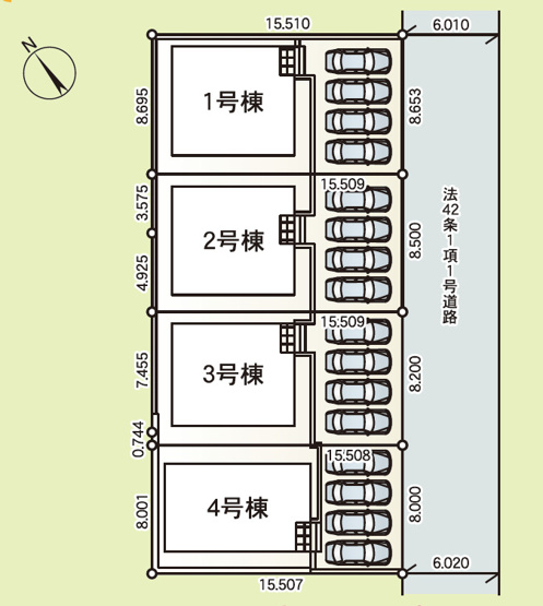【区画図】 | Cradle garden　大河原町新東　２号棟 | ★内覧予約でブランド米2kg★