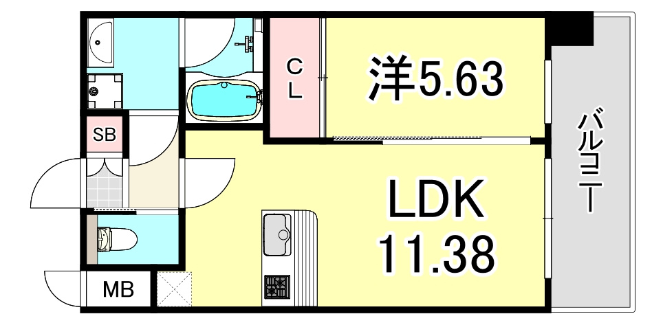 プレジオ塚本ASIANの間取り