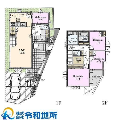 新築戸建　茅ヶ崎市柳島海岸の間取り