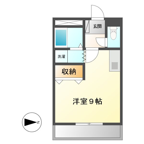 ウィステリアコート西中新田Ⅲの間取り