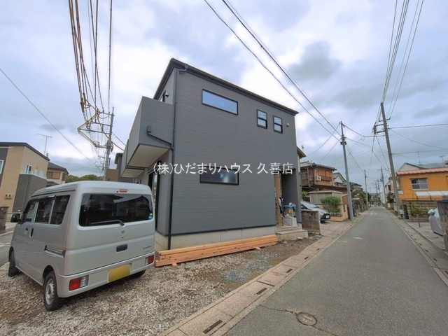幸手市中第2　新築一戸建て　02　リーブルガーデンの前面道路含む現地写真|2026/09/10　撮影