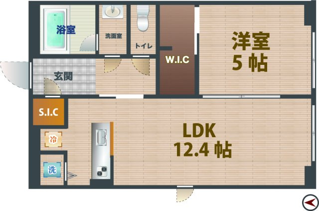 【間取り】 | La Douceur練馬 | 1LDKのお部屋です。