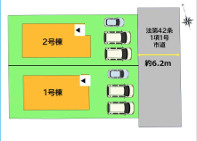 福岡市東区美和台５丁目９期　２号棟の区画図
