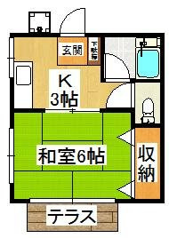 初美ハイツの間取り