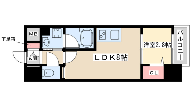 【間取り】 | フォーチュニー江坂2