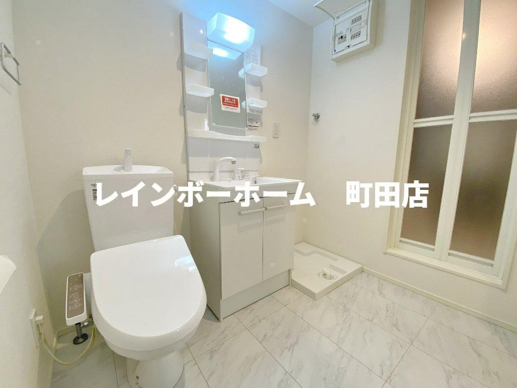 カインドネス本厚木Ｗｅｓｔ※初期費用分割あと払いサービス利用可能物件の洗面所|※同施工会社参考写真