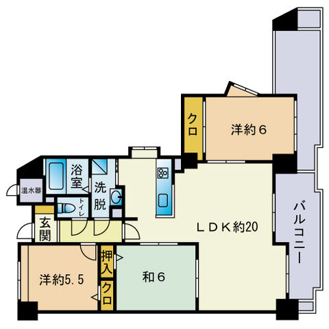 ロワールマンション篠栗の間取り