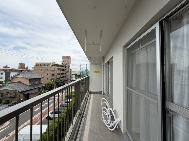 平針西住宅2号棟のバルコニー
