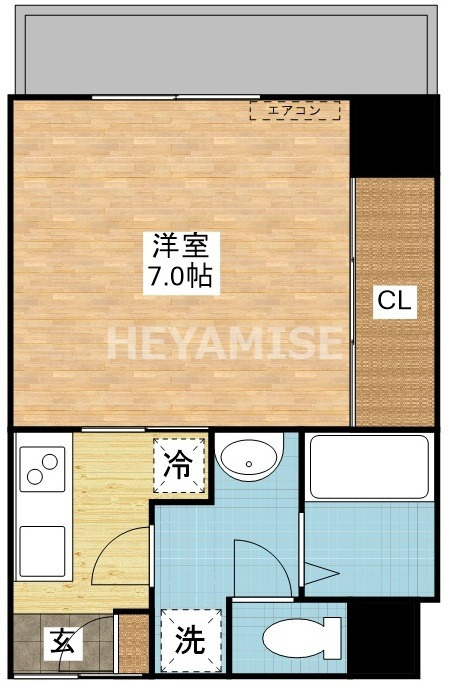 シャムロック城山の間取り