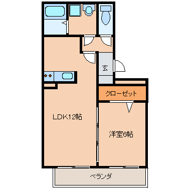 ハウスフリーデⅢの間取り