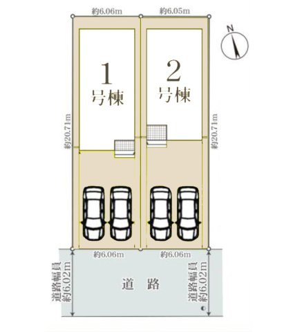 【区画図】 | 小牧市外堀２丁目131『仲介料無料』新築戸建て | 2号棟