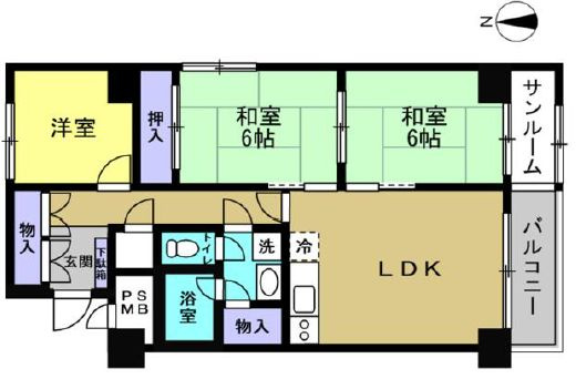 【間取り】 | メゾンボヌール澄川