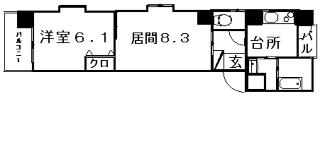グランクリュ箱崎の間取り