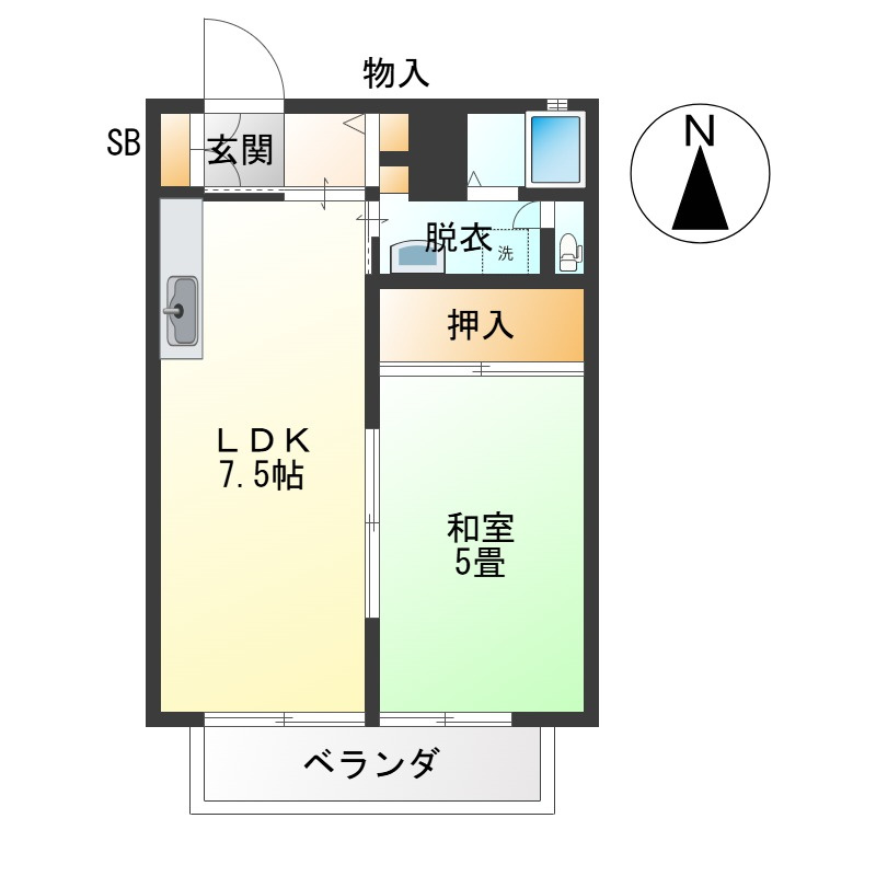 フレグランスヴェールの間取り