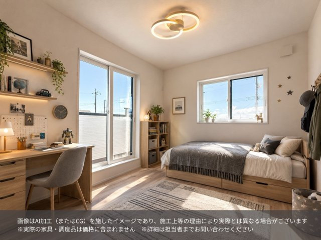匝瑳市八日市場ロA区／太陽光発電システム付　新築一戸建の洋室