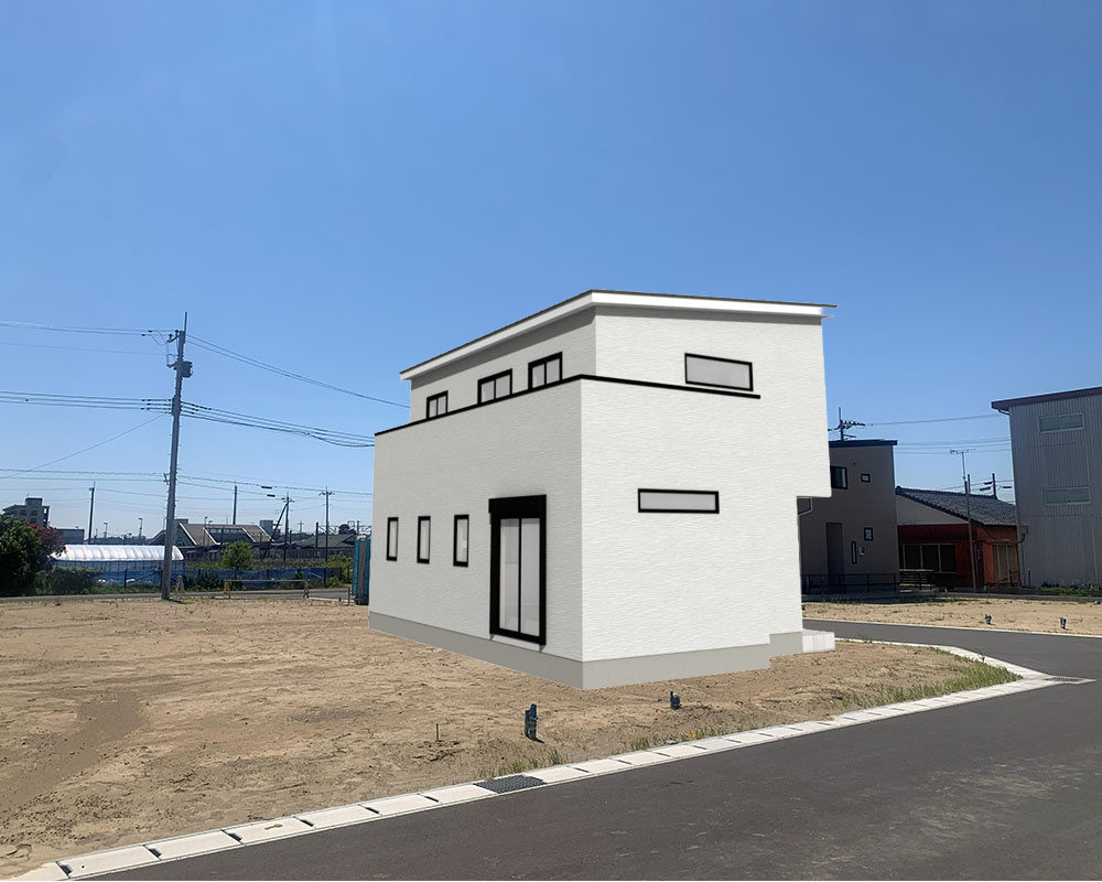 匝瑳市八日市場ロA区／太陽光発電システム付　新築一戸建の完成予想図