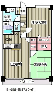 【間取り】 | アウラ１０（Ｅ－０５８） | 間取りです。