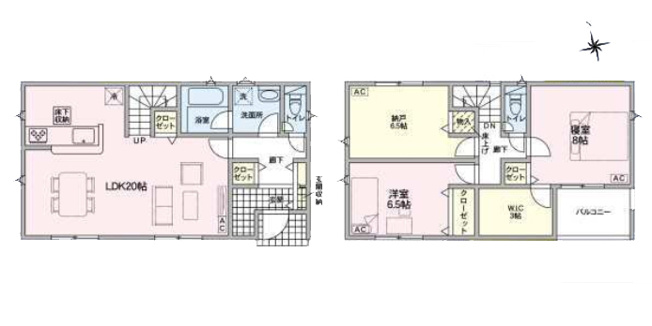 【間取り】 | 小牧市外堀２丁目144『仲介料無料』新築戸建て | 2号棟