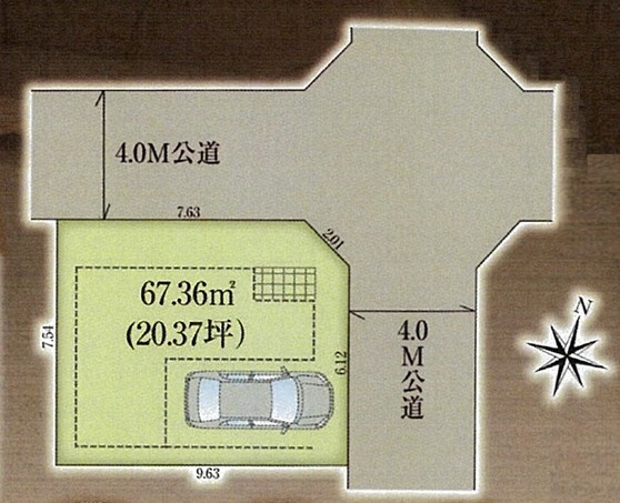 富士見市関沢　建築条件付き売地の画像