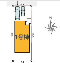 越谷市川柳町3丁目 新築分譲住宅の区画図