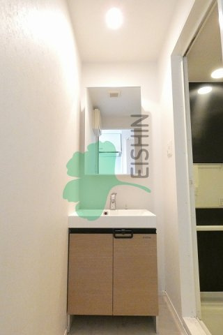 エンクレスト博多MATE（エンクレスト博多メイト）の洗面所|シンプルで使いやすい洗面台です！