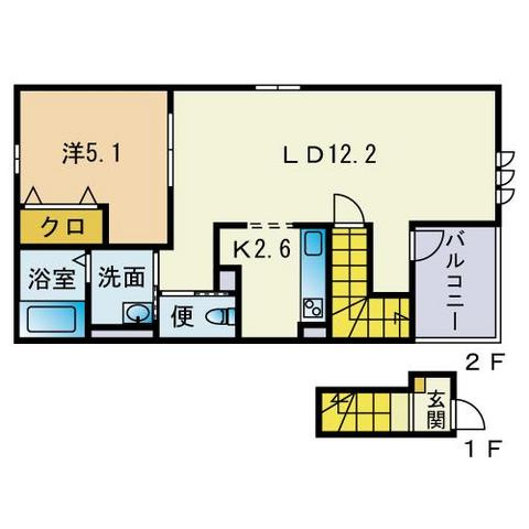 アムール桜Ⅰの間取り