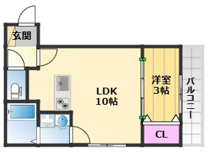 【間取り】 | フェリーチェ泉大津