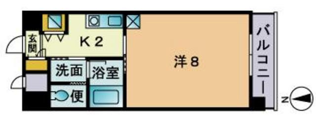 ニシコービル香椎の間取り
