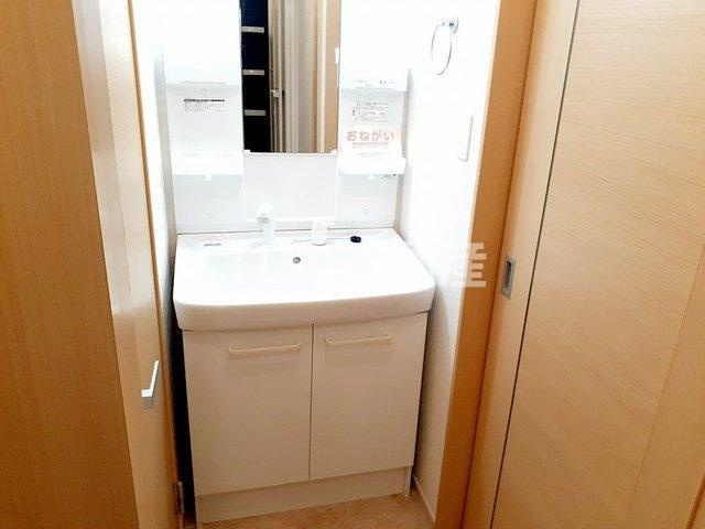 エスポワール光の洗面所|広い洗面スペース
