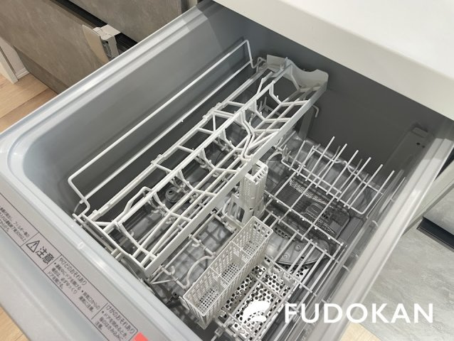 山形市泉町の新築一戸建のキッチン|食洗器は家事の効率化につながり時短になります。