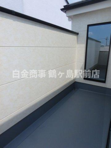 鶴ヶ島市鶴ヶ丘新築戸建のバルコニー