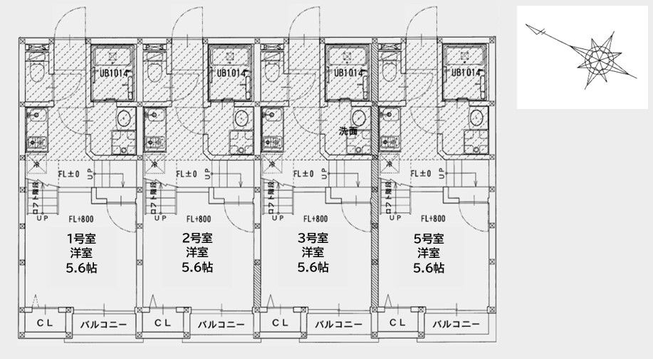クレオ二又瀬弐番館の間取り