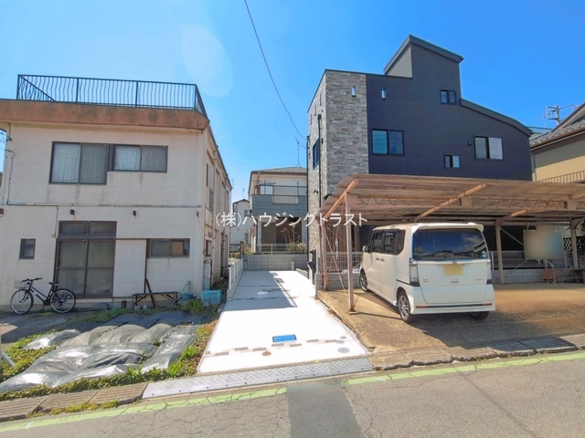 仲介手数料無料　所沢市小手指元町　新築戸建　全1棟の前面道路含む現地写真