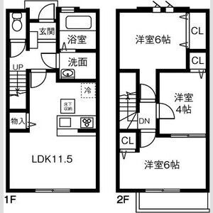 MAISONETTE  LAND楽田Aの間取り