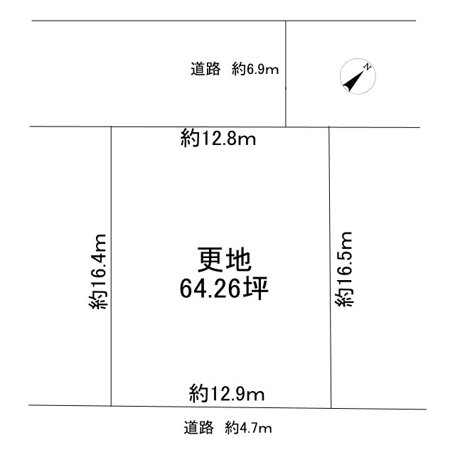 泉佐野市南泉ヶ丘2丁目土地の土地図