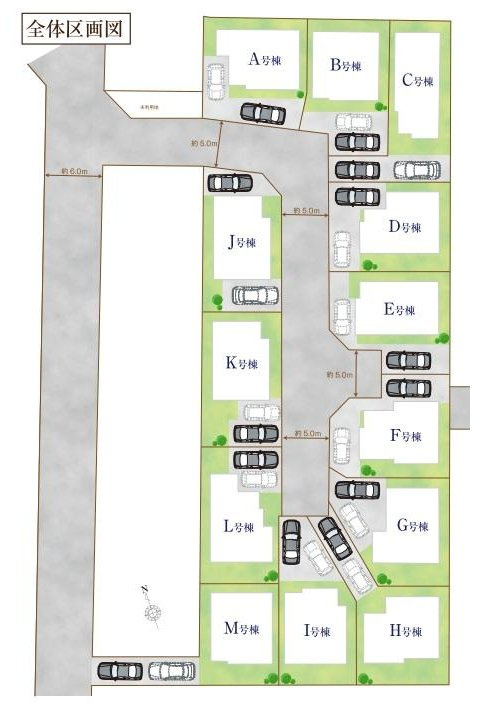 【Heartfull Town】国分寺北町５丁目 ２期の区画図