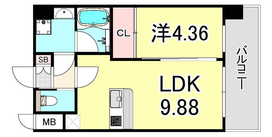 プレジオ塚本ASIANの間取り