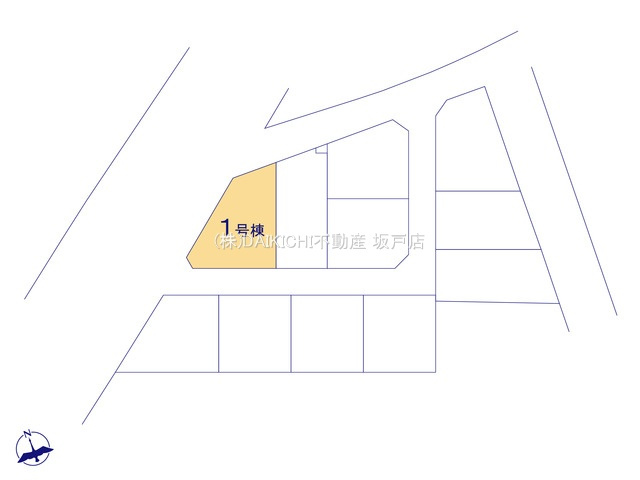 【区画図】 | 鶴ヶ島市藤金15期　グラファーレ　新築戸建　全2棟　1号棟