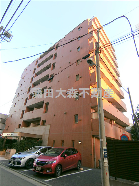 スカイコート大森第５の外観|2004年12月築　RC鉄筋コンクリート造9階建て総戸数78戸の分譲賃貸マンション
東京都大田区大森本町1丁目　JR京浜東北線大森駅徒歩10分
京浜急行本線大森海岸駅徒歩2分
