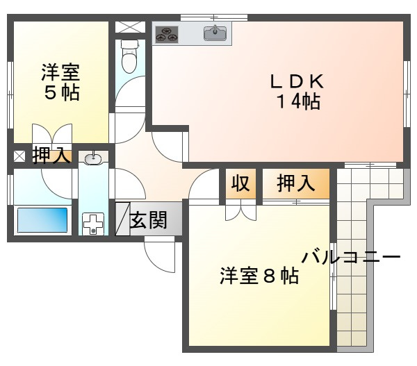 松下ビルの間取り