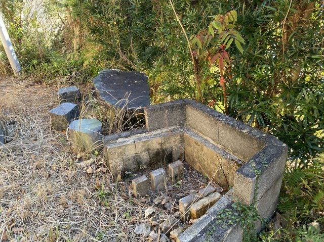 下田市　白浜の庭|ﾊﾞｰﾍﾞｷｭｰ用の炉