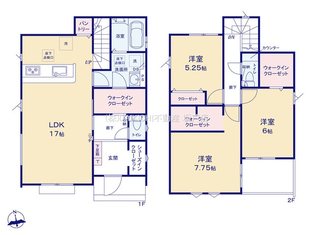 【間取り】 | 鶴ヶ島市藤金15期　グラファーレ　新築戸建　全2棟　2号棟