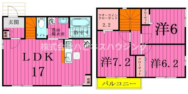 アビタシオンフーサ　Ｅ棟の間取り