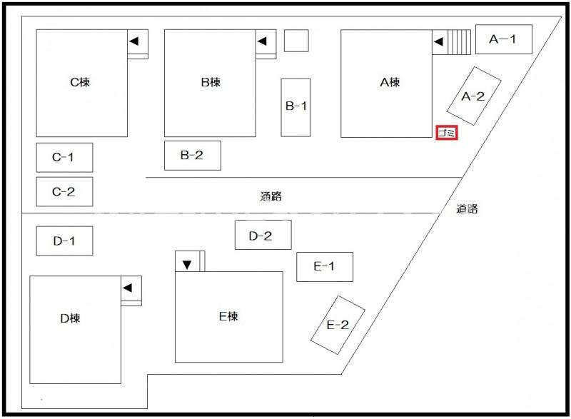 アビタシオンフーサ　Ｅ棟の区画図
