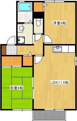 クロノス27飛田Ａ・Ｂの間取り